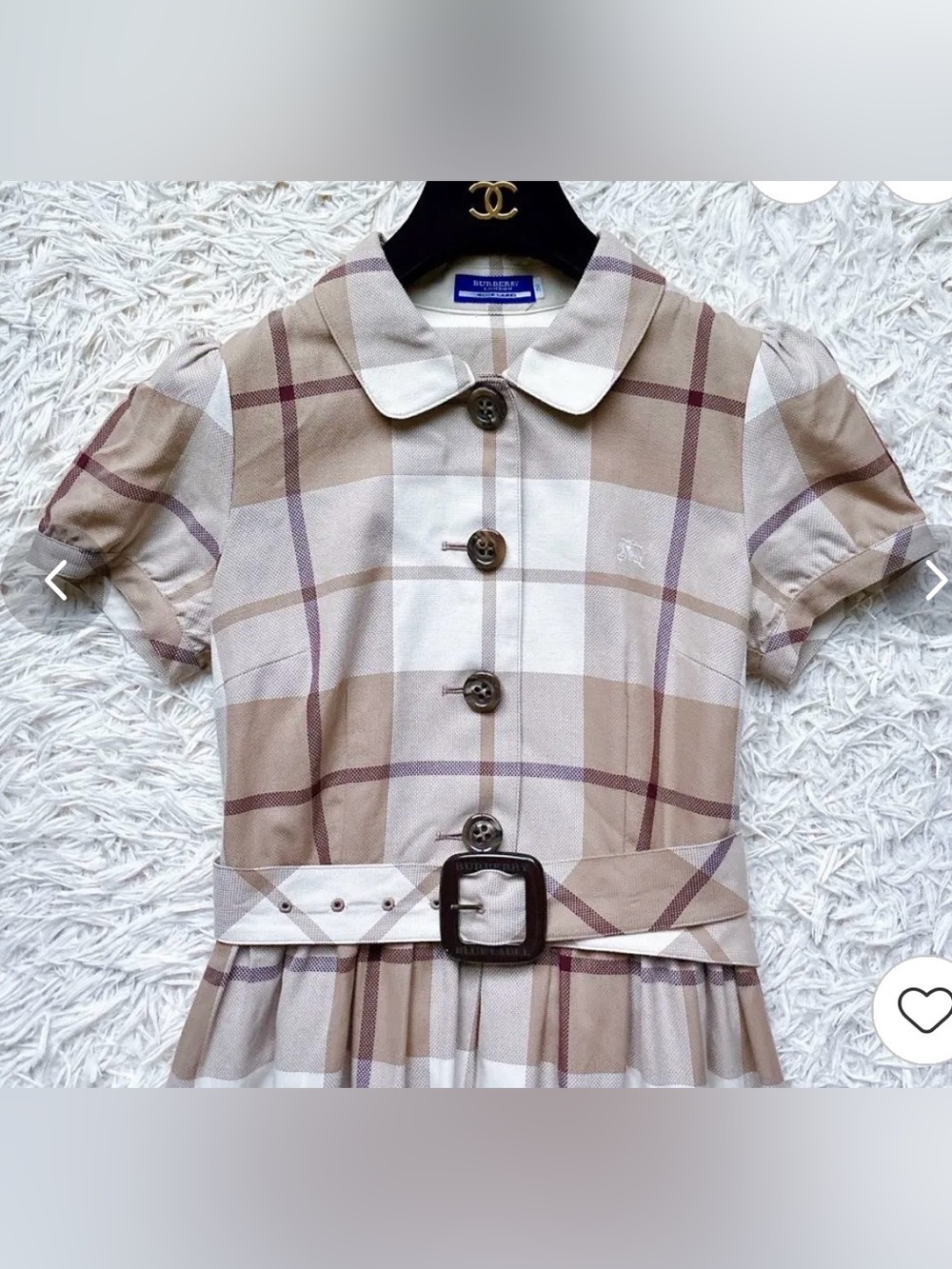 Rare Burberry Nova Check Dress w/Belt - Size EU38/US 6 Like New - Picture 3 of 10